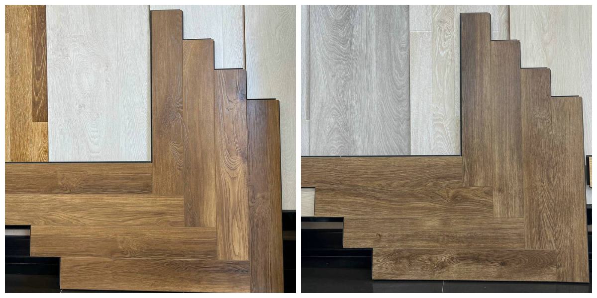 Revêtement de sol stratifié à chevrons de 10 mm avec technologie allemande