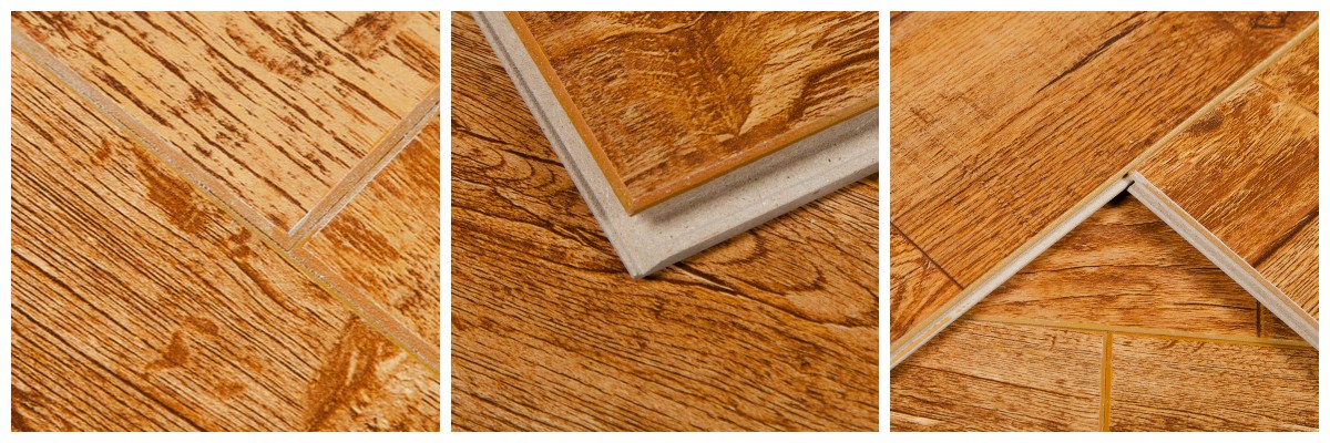Suelo laminado con ranura en V de 12 mm para uso comercial Suelo laminado con ranura en V de 12 mm para uso comercial